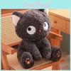 Adorable Black Cat Plush Doll With Pp Cotton Filling For Kids Decor Playroom