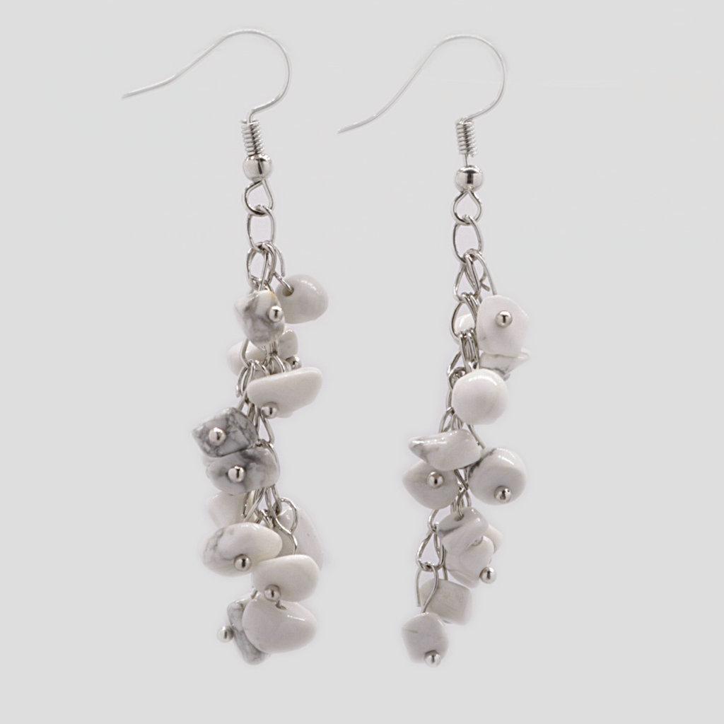 Handmade Crystal Irregular Chip Dangle Earrings with Alloy Hooks for Women – Multiple Styles