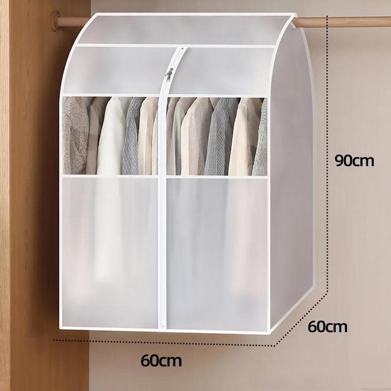 Three-dimensional Bedroom Dust Cover Large Space Thick Clothes Down Jacket Dust Cover Semi-transparent Clothing Dust Cover