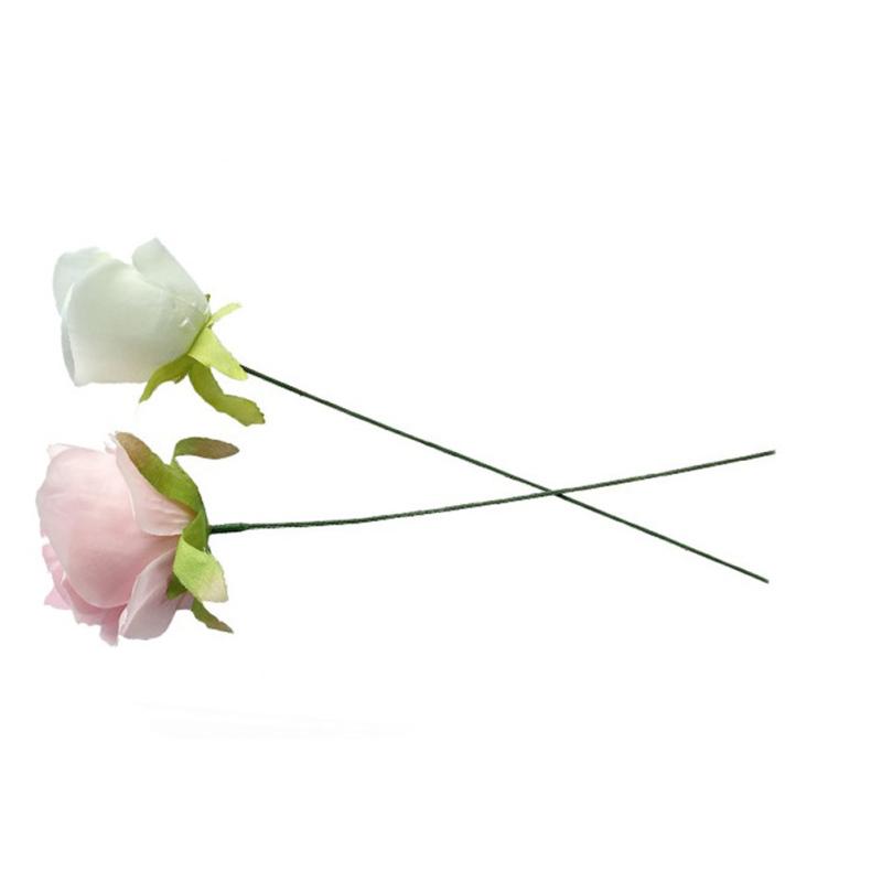 100pcs Artificial Flower Stem Simulation Flexible Bendable Flower Wedding Decoration