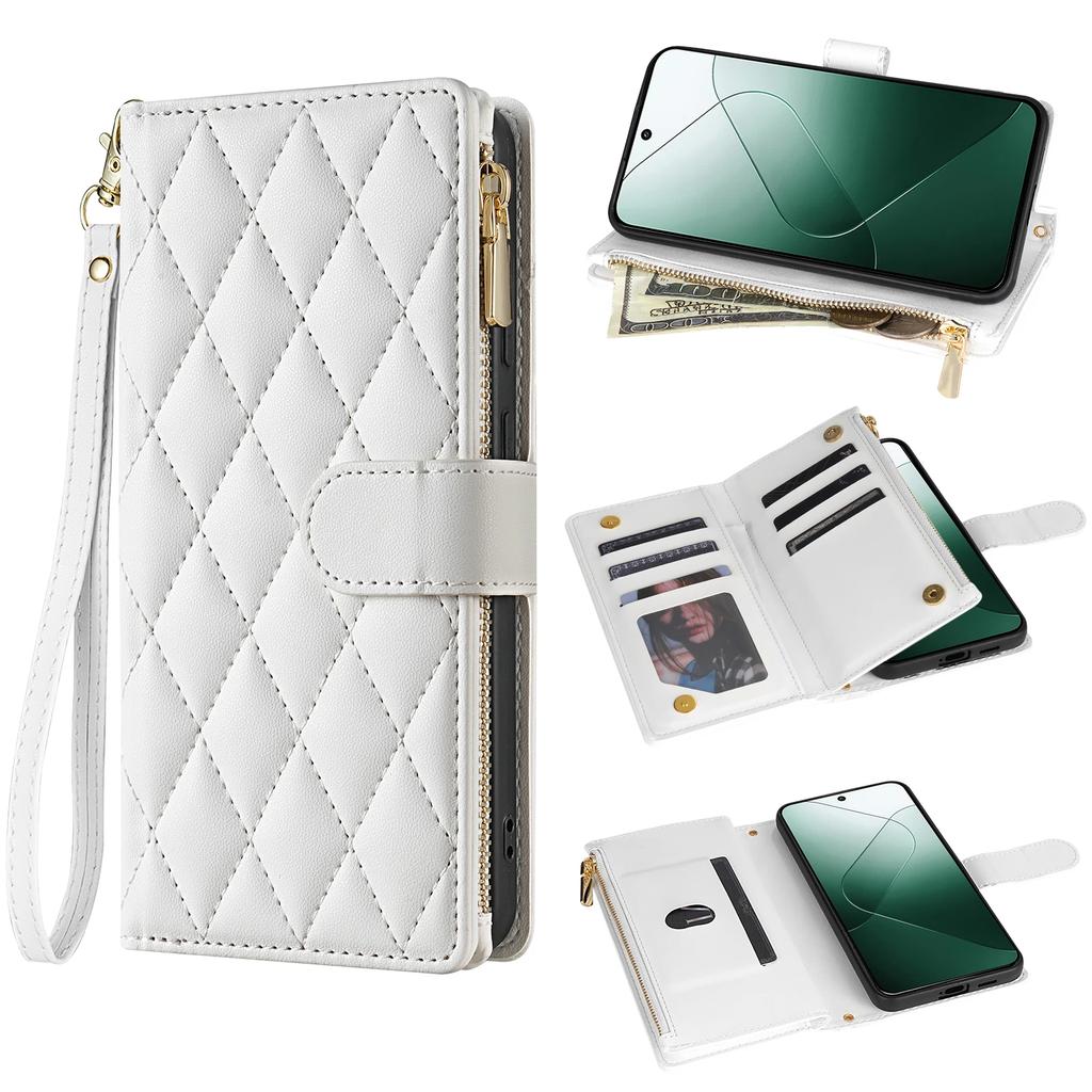 Crossbody Cards Solt Leather Wallet Flip Book Case For Xiaomi Redmi Note 13 Pro Plus 12 11 13C 13T POCO X6 5G Shoulder Strap