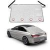 Car Rear Windshield Cover, 31.5'' × 55.11'' Magnetic Auto Rear Windscreen Snow Ice Cover, 4 Layers Weatherproof Rear Windscreen Protection for Ice