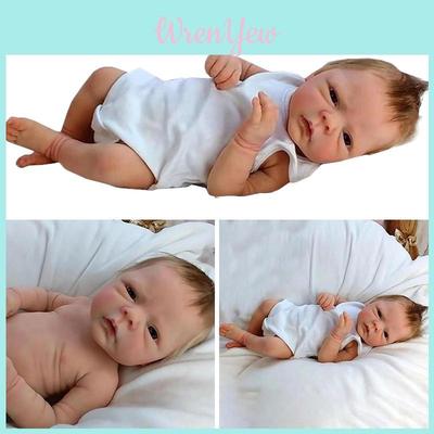 Lifelike 18-inch Reborn Baby Doll Handmade Silicone Body Safe And Non-toxic Perfect Gift For Kids