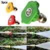 A Set for Car Washing and Garden Cleaning Tools 5 Nozzles and M22 High Pressure Car Washer Gun with Coupler