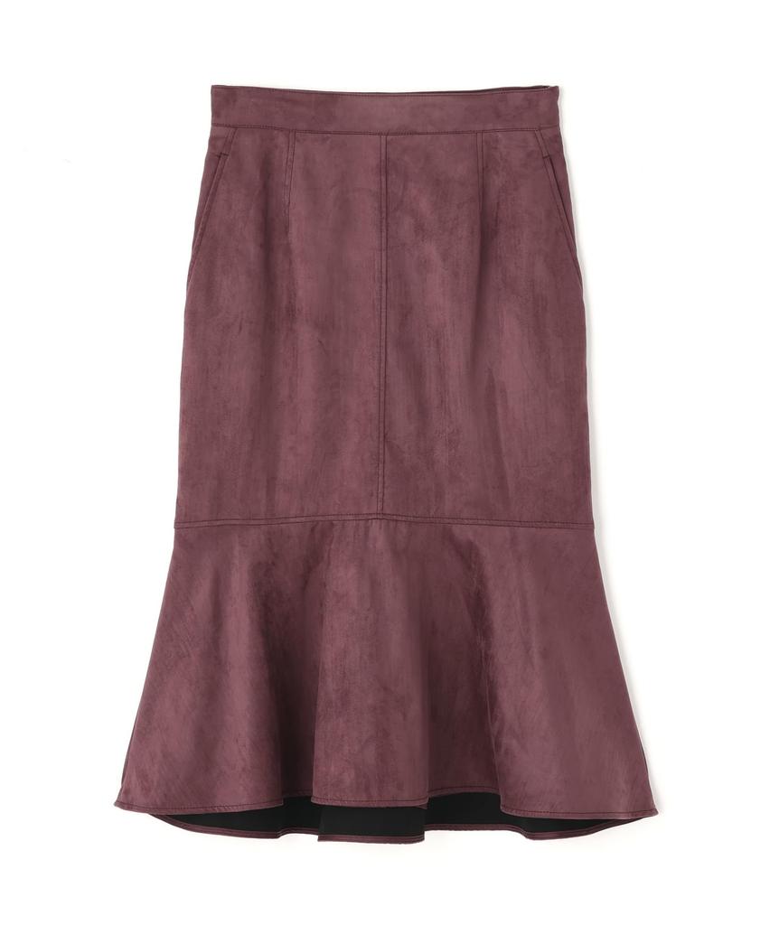 Pinky Diane Mermaid Skirt & (Stretch Suede) / Women's / 031-5220023 070_Wine
