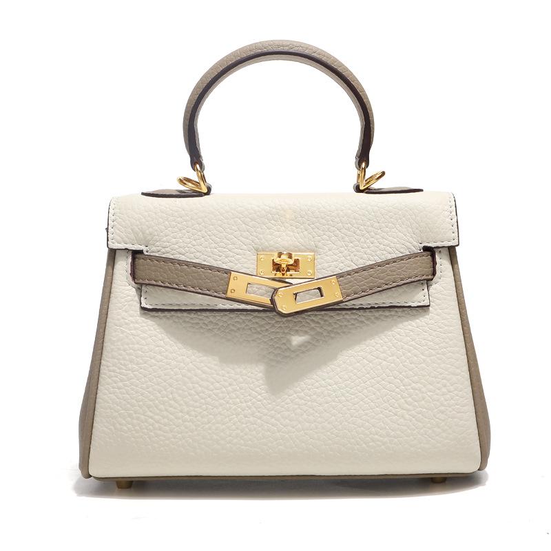 Top Grain Cowhide Kelly High-End Women's Genuine Leather Handbag/Shoulder Crossbody Bag