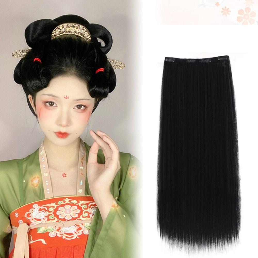 Ancient costumes Hanfu Cosplay Wig Princess Hairpiece Synthetic Hair Extension Retro Hair Chignon