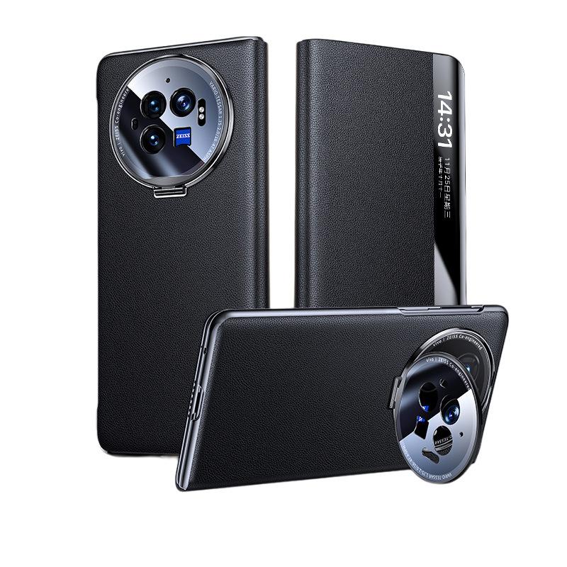 

Подходит для чехла для телефона VivoXfold3 с невидимой подставкой и кожаного чехла-книжки для бизнесменов для Xfold3pro vivo Xfold3 Pro