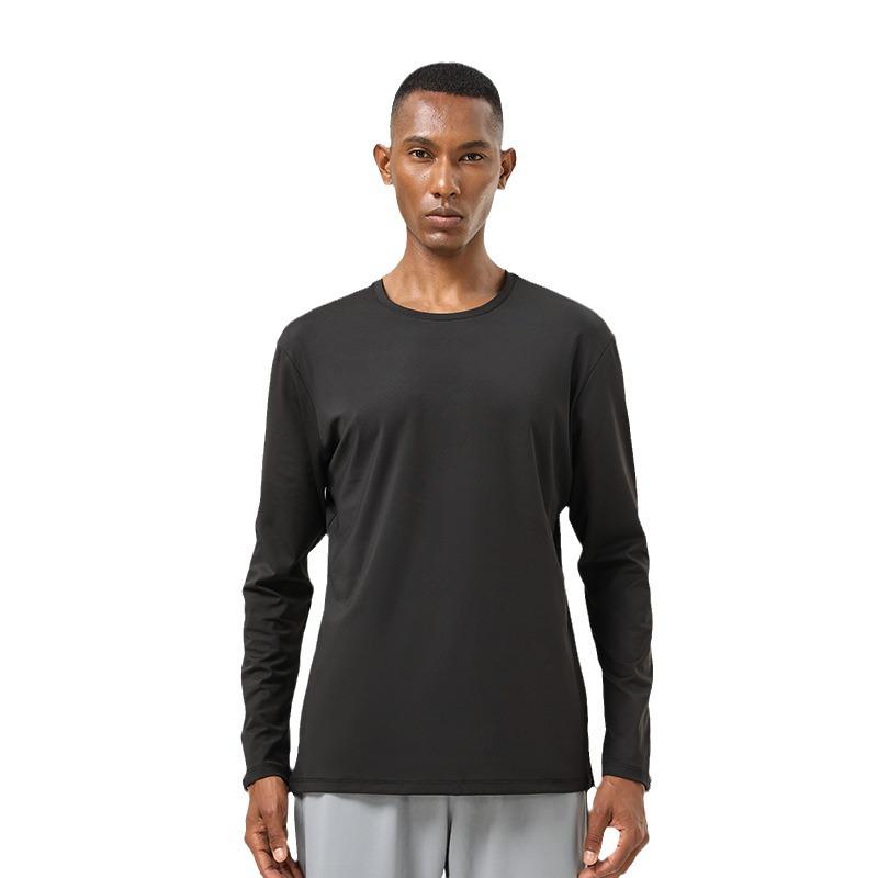 Men's High-Elastic Long Sleeve Running T-shirt with Thumb Holes - Autumn/Winter
