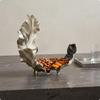 Abstract Foliage Bowl Luxury Design Home Decor Item Display Piece