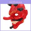 Stunning Red And Gold Tengu Mask For Halloween Festivities And Costume Parties