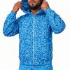 Unisex Retro Leopard Print Zip-Up Sweatshirt, Casual Streetwear