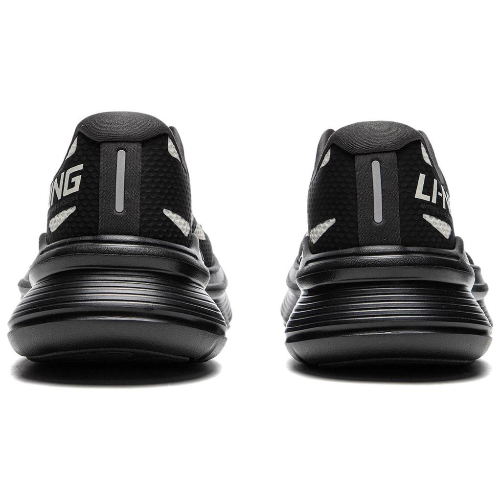 Lining Lingyue Refreshing Comfortable Non-Slip Wear-Resistant Low-Top Casual Running Shoes Men Sneaker Gray Black ARSU097-5