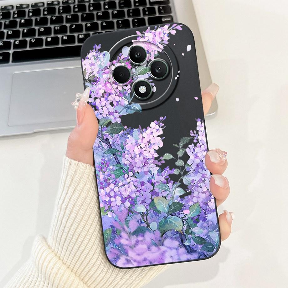 

For Oppo Reno12 F FS 5G 4G Case Cover Soft Silicone TPU Rabbit Flower Girly Fashion Phone Cases For Reno 12F 12FS Bumper Fundas Oppo Reno12 FS 5G
