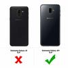 Coque et tour de cou pour Samsung Galaxy J6 PLUS 2018 - TPU Souple Transparent Cordon Noir réglable Phonillico®
