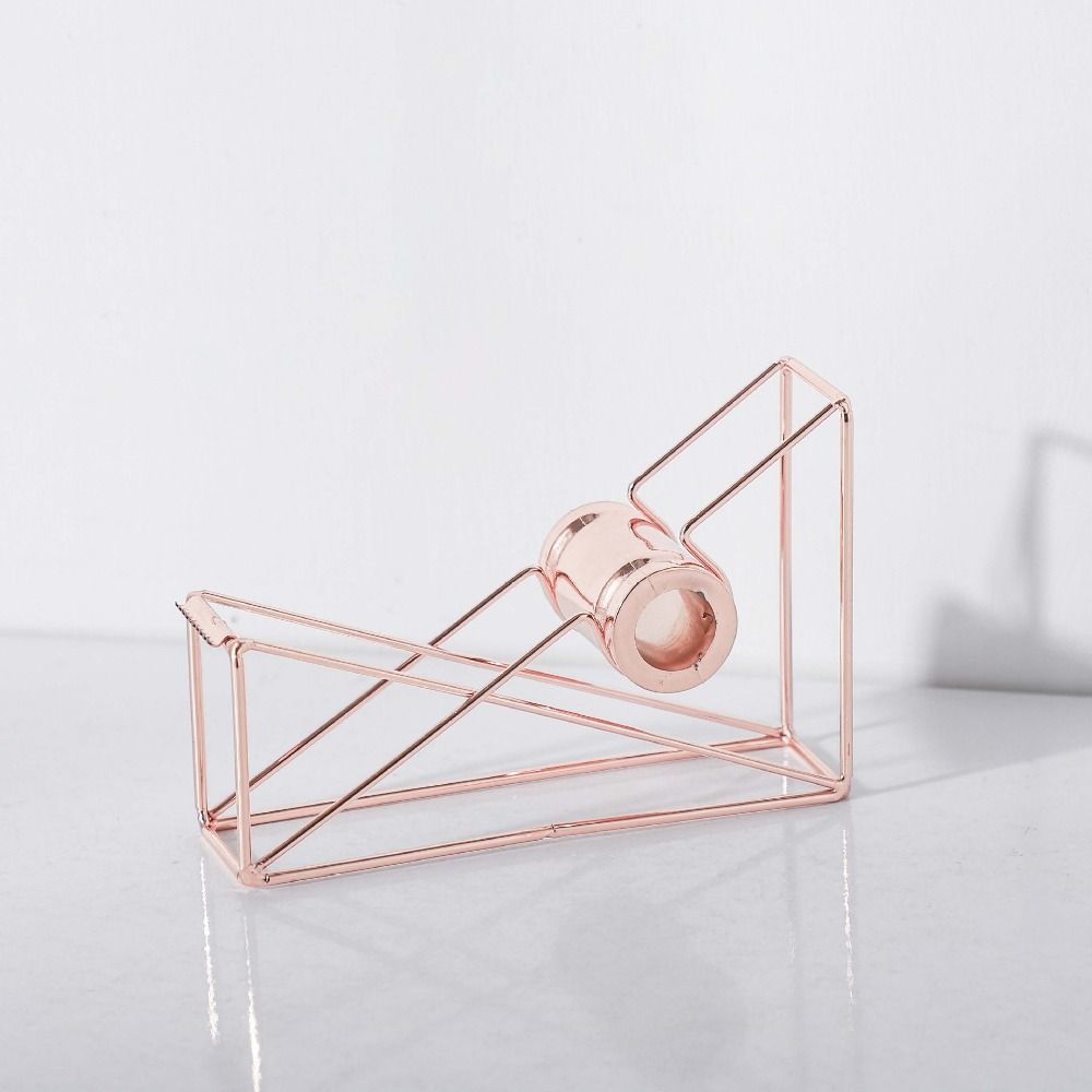 Rust-proof Iron Art Tape Dispenser Non-slip Tape Storage Organizer  Desk Decoration