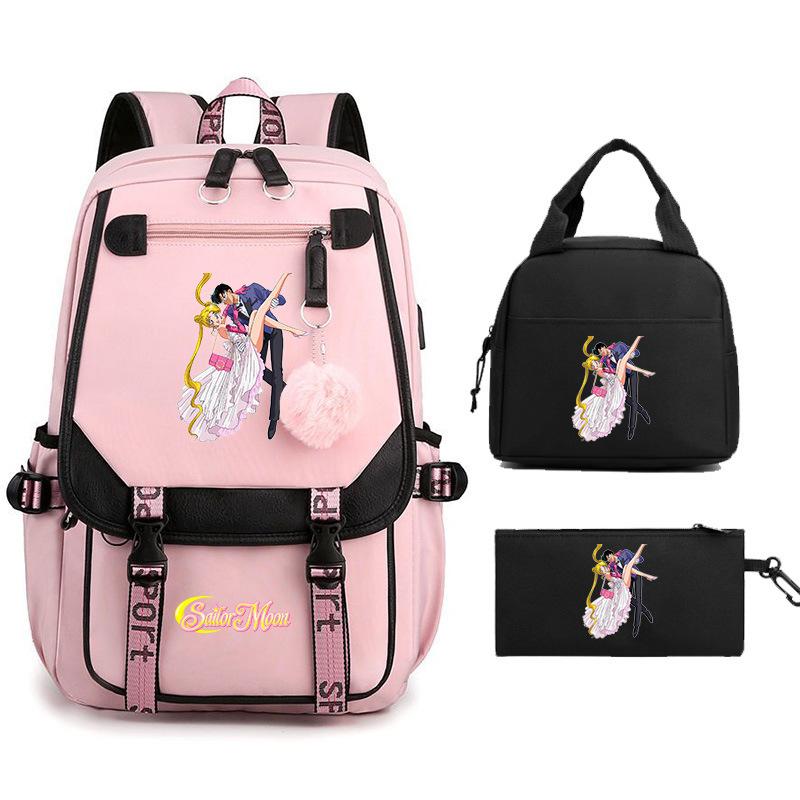 Sailor Moon Cartoon Elementary School Bag Lightweight Junior High School Backpack Women's Large Capacity Travel Bag