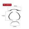 For Chevrolet Corvette C7 2014-2019 Car Carbon Black Dashboard Frame Cover Trim Stickers Auto Interior Parts