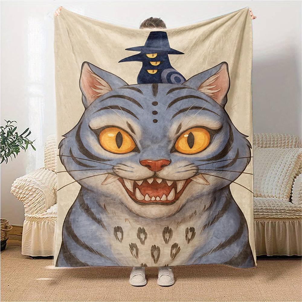 1Pc Fantasy Warrior Girl Blanket For Couch Bed Plush Cozy Fuzzy Blanket Super Soft Warm Blankets For Fall And Winter 0918202