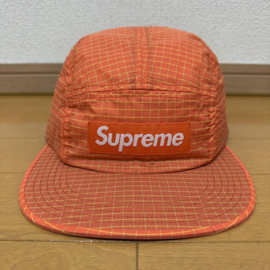 

[USED] Supreme 2-Tone Ripstop Camp Cap in Orange