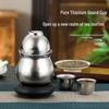 Moli 160ml Pure Titanium Gourd Insulated Tea Mug