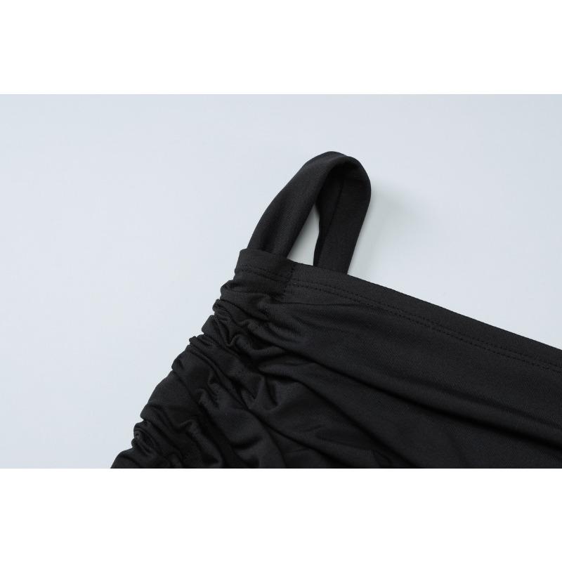 Damen Bandage Hollow Out Spitzenröcke Zweiteiliges passendes Set 2025 Unregelmäßige Oberteile Lange Kleider Anzug Strandurlaub Party Outfit