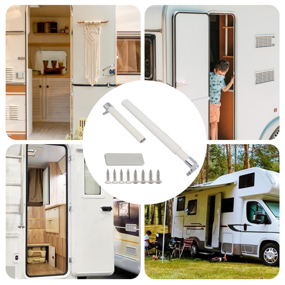 RV Screen Door Handle Grab Bar Adjustable RV Screen Doors Crossbar RV Accessories RV Screen Door Bar For Most RV Screen Doors