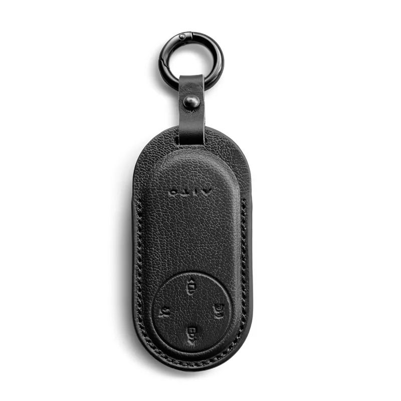 For AITO M9/M8 key set leather M5/M7 car key case buckle,New leather keycase