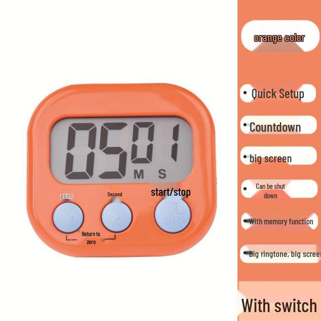 Kitchen Countdown Timer & Alarm Clock for Students