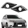 Fog Light Cover Front Bumper Pair Black Chrome Fog Light Lamp Frame Cover