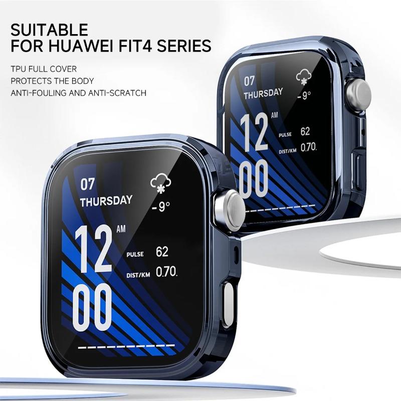 TPU Case For Huawei Watch Fit 4 Full Cover Cases Screen Protector For Huawei Fit 4 Pro Soft Bumper Shell Protection Accessories