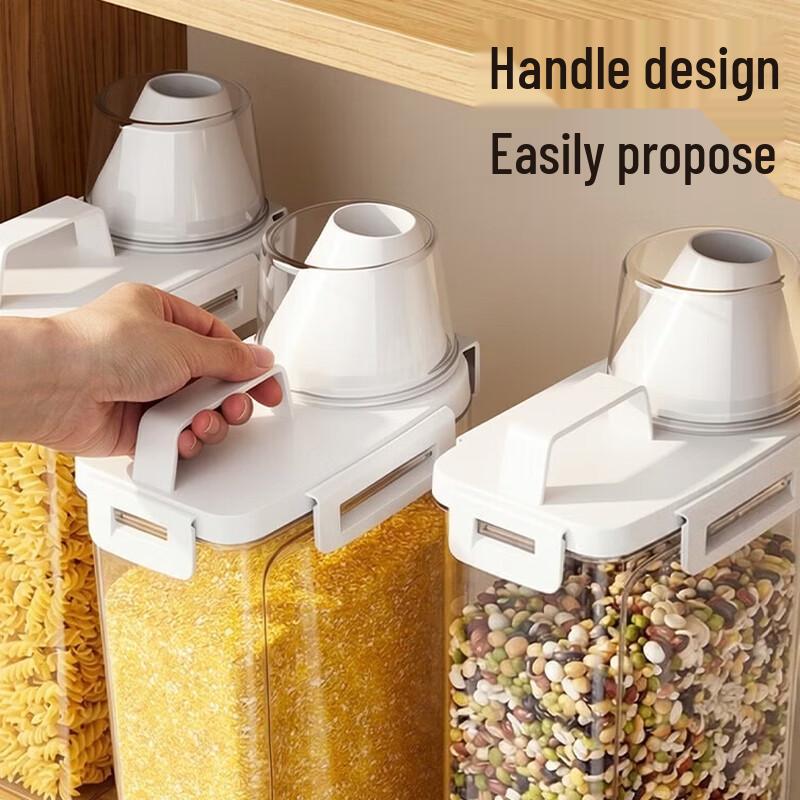 Jiabangshou Sealed Rice & Grain Storage Containers with Measuring Cup