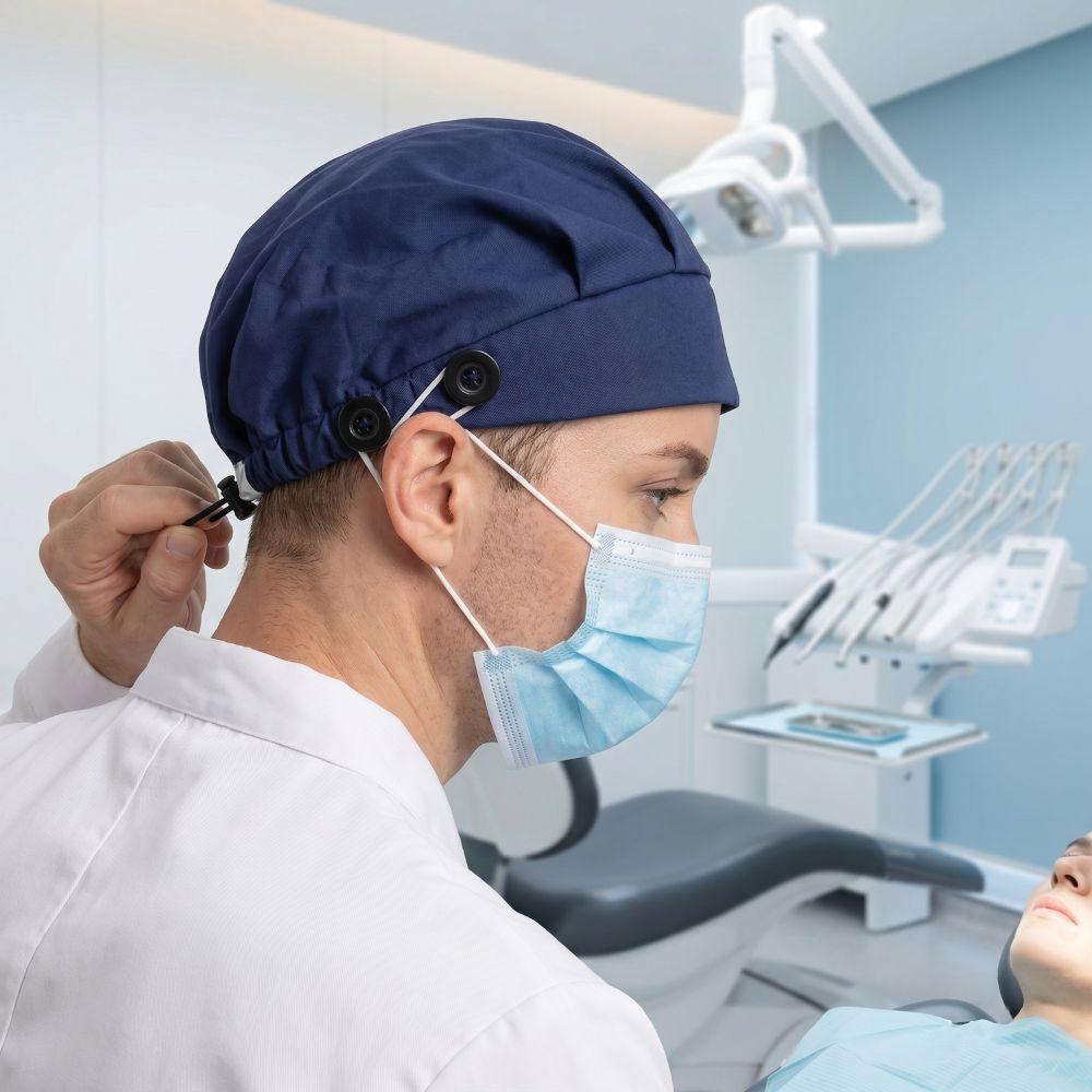 Creative Bouffant Chemo Cap High Elastic Protective Nurse Work Cap Soft Satin Lining Double-layer Turban Hat Daily Use