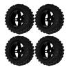 4Pcs RC Wheels And Tires Set 82mm Front and Rear with Interlaced Pattern for WLToys 144001 1 14 RC Off Road Car