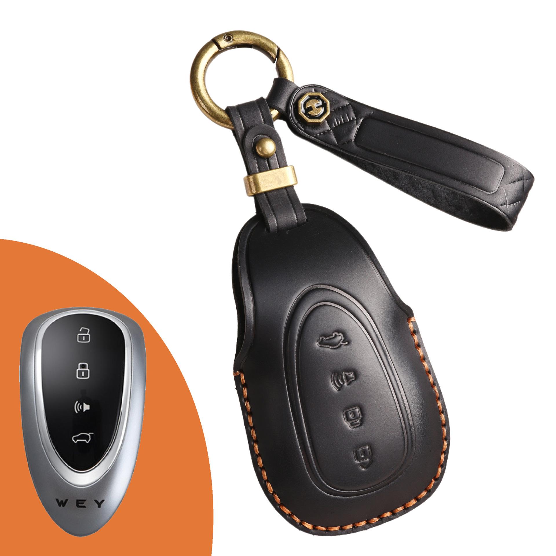 

Подходит для 23 Wei Pai Blue Mountain кожаный чехол для ключа/WEY Wei бренд альпийский автомобильный ключ пульт дистанционного управления защитная сумка