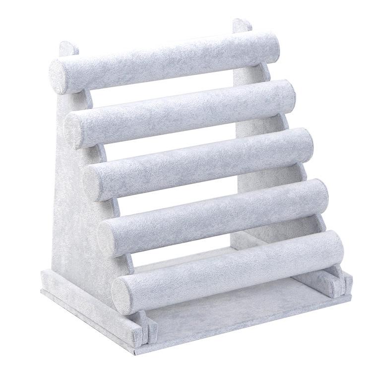 Five-Tier Jewelry Display Stand for Bracelets, Bangles, and Hair Ties