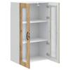Wall Mounted Glass Cabinet PORTO Artisan Oak 60 x 31 x 100 cm
