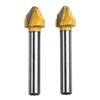 Chamfer Flat Head Cutter Router Bits Carbide Engraving