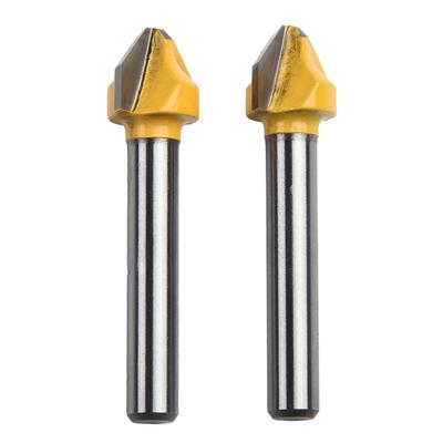 Chamfer Flat Head Cutter Router Bits Carbide Engraving
