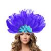 Feather Headbands Sequins Mardi Gras Headwear for Girls Masquerade Accessories