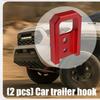 2Pcs Red Color Recovery Hooks Aluminum Alloy Construction Enhanced Durability Upgrades for Select Model