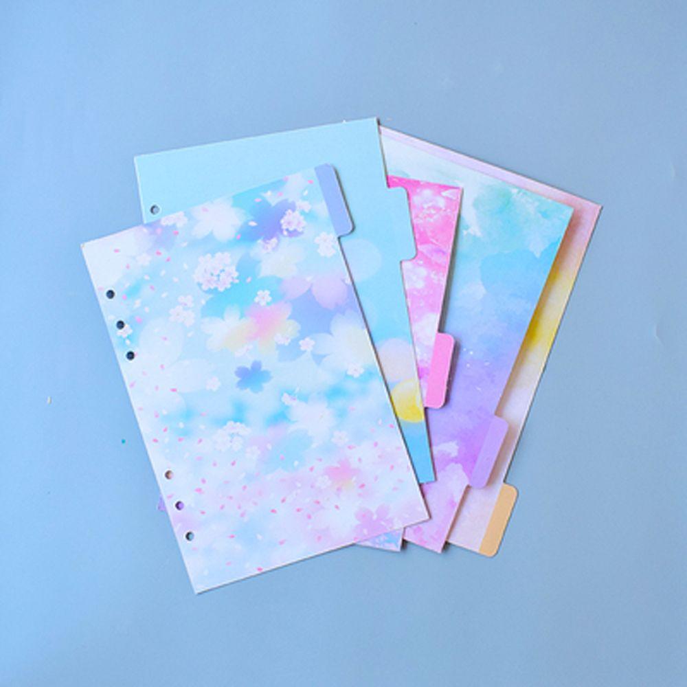 Binders Binder Index Page Cherry Blossoms Style Loose Leaf Separator Page Notebook Divider Index