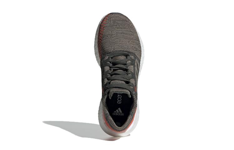 Adidas Pureboost Go J Sports Slip Resistant Low top Kids' Running Shoes Gray Orange White Teenagers F34007