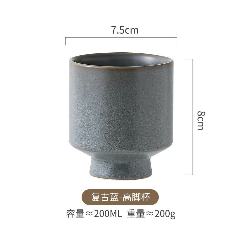 High-End Aromatherapy Candle Cup Tall Teacup Izakaya Ceramic Shochu Cup Japanese Matcha Coffee Cup