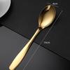 1Pc Coffee Stirring Spoon Cutlery Set Juice Gold Silver Tea Spoons Ice Cream Long Handle Scoop Tableware Kitchen Tools
