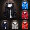 Men's Lightweight Waterproof Hooded Windbreaker Jacket Casual Outdoor Raincoat with Adjustable Drawstrings