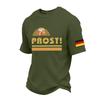 Unisex Loose Fit Casual Short Sleeve T-Shirt Oktoberfest Beer Festival Print Comfortable Everyday Wear