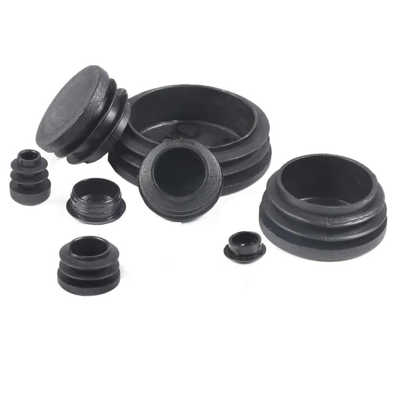 Round Plastic Inner Plug Steel Pipe End Cap Blanking Cover Anti Slip Furniture Chair Ladder Leg Protector Pad