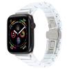 Watch Band for Apple Watch Series 10 9 8 7 SE 6 5 4 3 2 1 42mm 41mm 40mm 38mm Ceramic+Metal 18mm Butterfly Buckle Wrist Strap