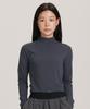 Peullopiendiseukeu Mock Neck_Heather Navy